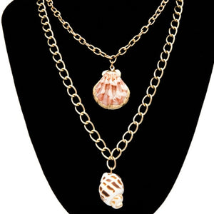 Beautiful Layered Shell Necklace